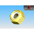 GR C NYLON WHITE INSERT LOCK NUTS, ZYD_10